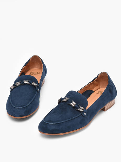 Mocassins Zanga En Cuir Mam'zelle Bleu accessoires CSIRK28 vue secondaire 3